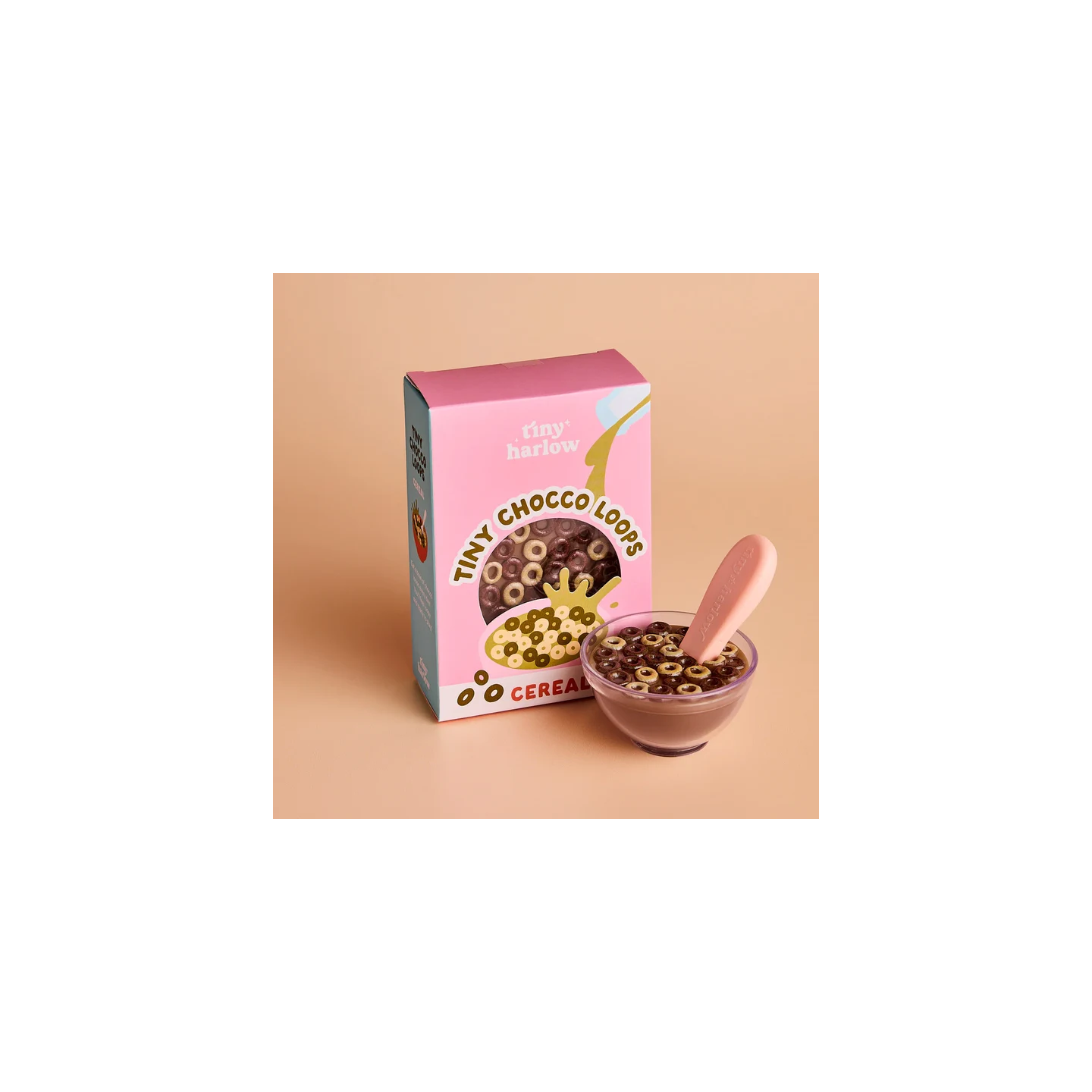 Bol de Cereales de Chocolate para Muñecas