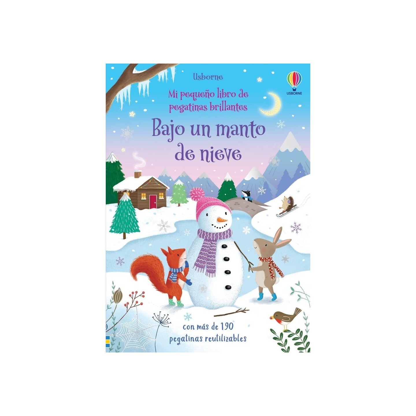 Mi pequeño libro de pegatinas brillantes - Bajo un manto de nieve