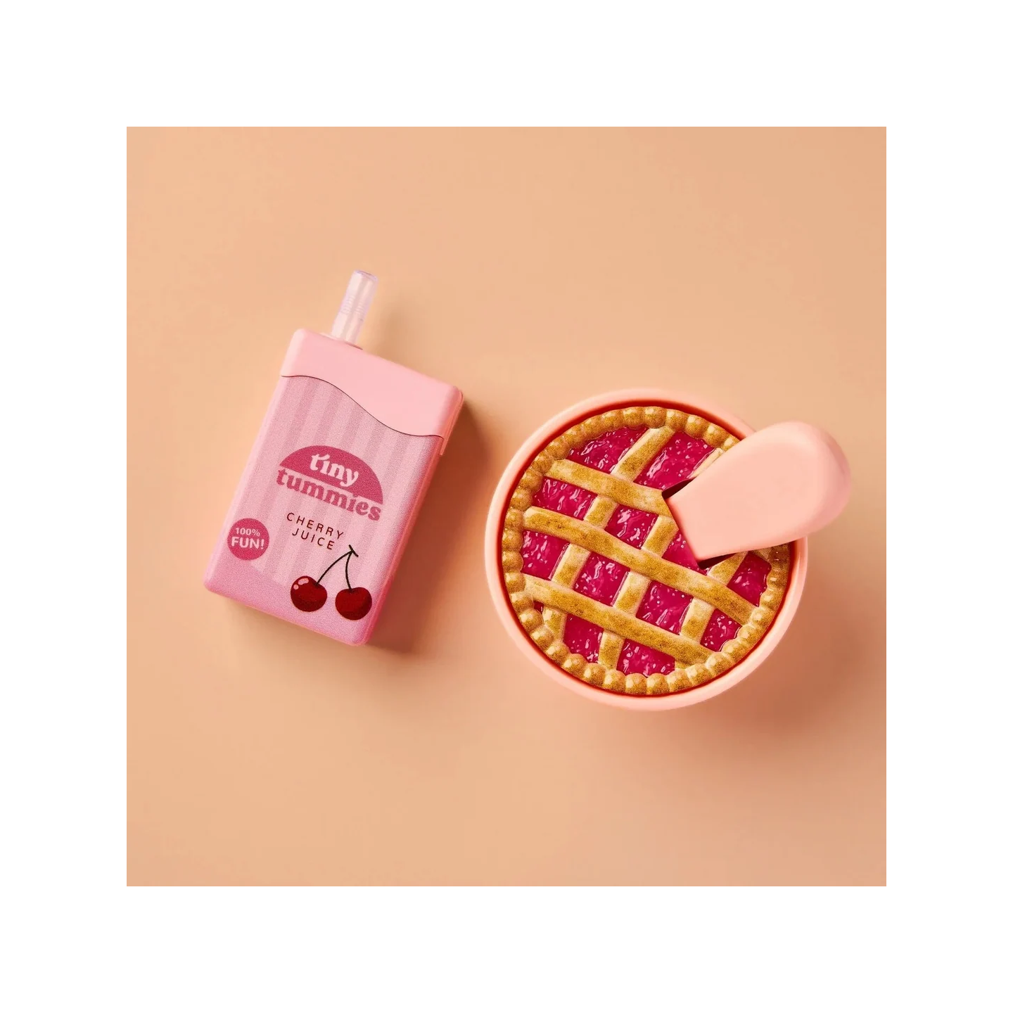 Pack Tarta de Cereza y Zumo de Cereza Magico para Muñecas