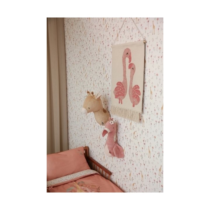 Tapiz de Pared Flamenco Safari Friends