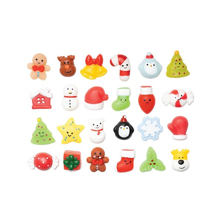 Calendario Adviento Navidad Squishy 24 Piezas