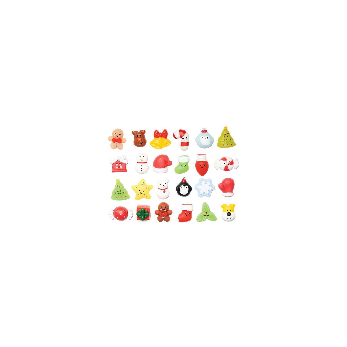 Calendario Adviento Navidad Squishy 24 Piezas