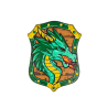 Escudo Dragón Verde