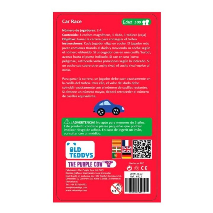 TO GO - Juego Carreras de Coches Magnético de Viaje