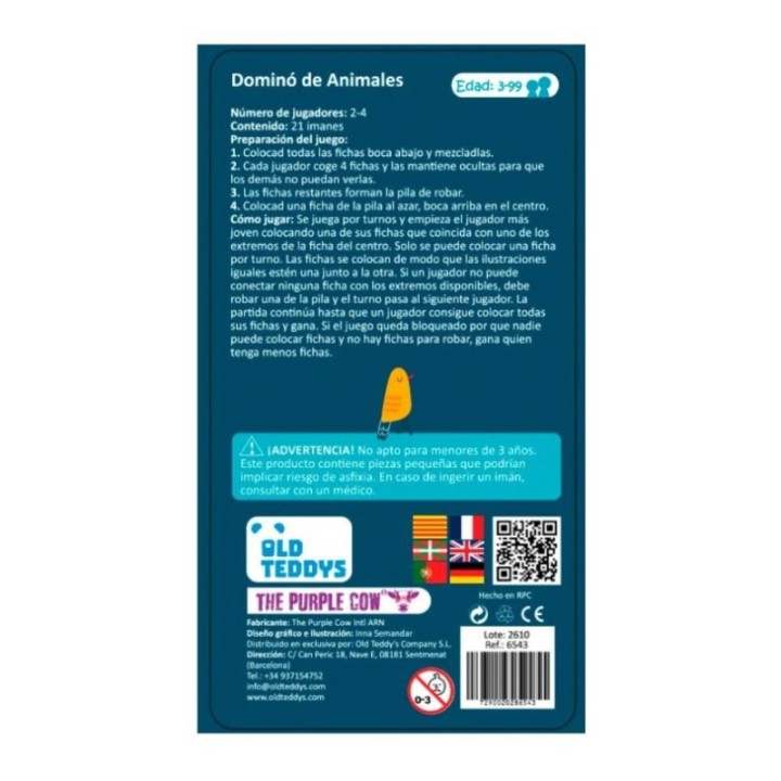 TO GO - Dominó de Animales Magnético de Viajes