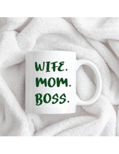 Taza Cerámica Wife Mom Boss
