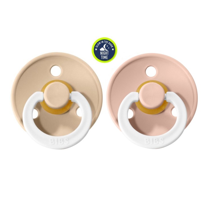 Chupetes BIBS Colour Pack 2 Nocturna Vainilla/Blush