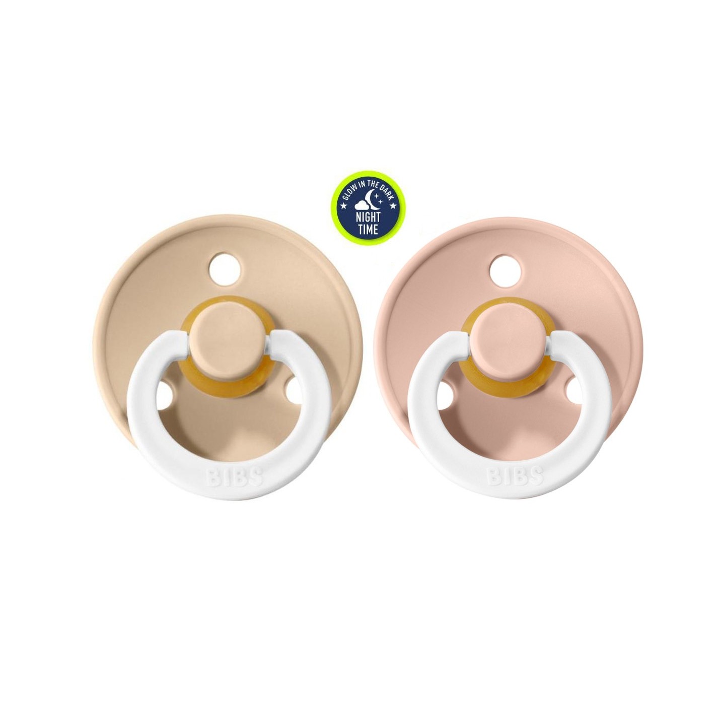 Chupetes BIBS Colour Pack 2 Nocturna Vainilla/Blush