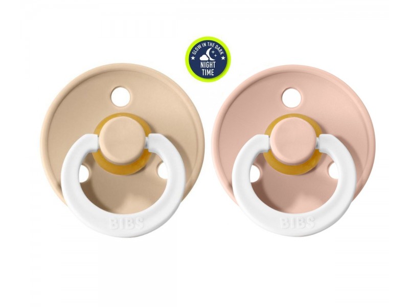 Chupetes BIBS Colour Pack 2 Nocturna Vainilla/Blush