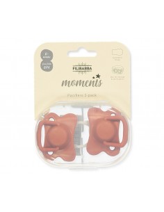 Chupetes Filibabba Moments Pack 2 Rust +6 Meses 2