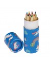 12 Lapices Colores Unicornios