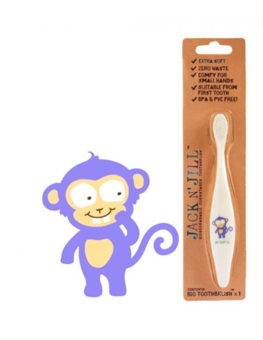 Cepillo de dientes infantil Mono