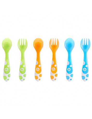 Pack cucharas y Tenedores Multicolor