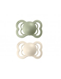 Chupetes BIBS Supreme Pack 2 Ivory/Sage Silicona