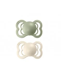 Chupetes BIBS Supreme Pack 2 Ivory/Sage Silicona