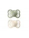 Chupetes BIBS Supreme Pack 2 Ivory/Sage Silicona