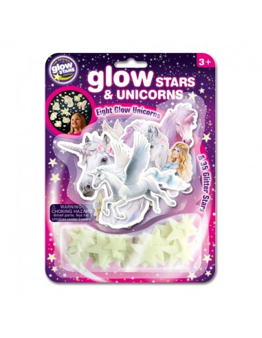 Unicornios y Estrellas Fluorescentes