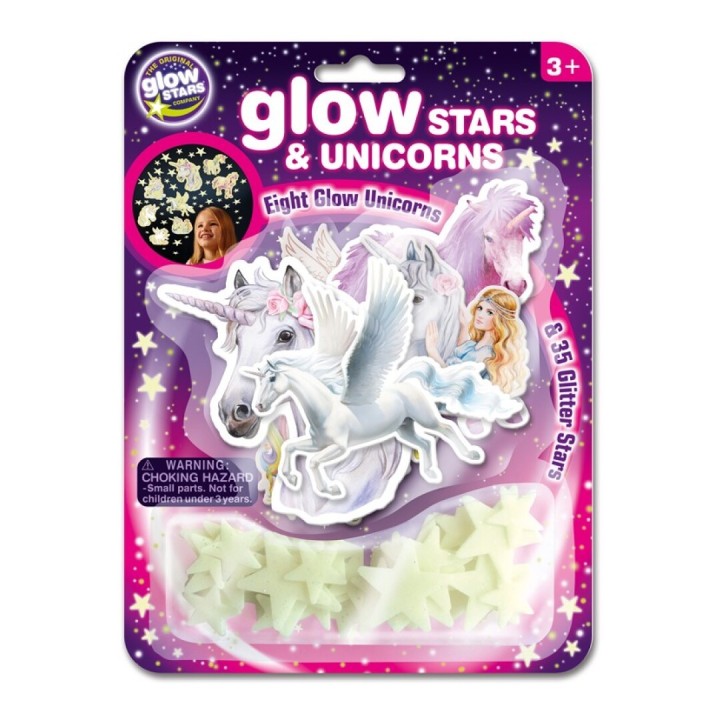 Unicornios y Estrellas Fluorescentes