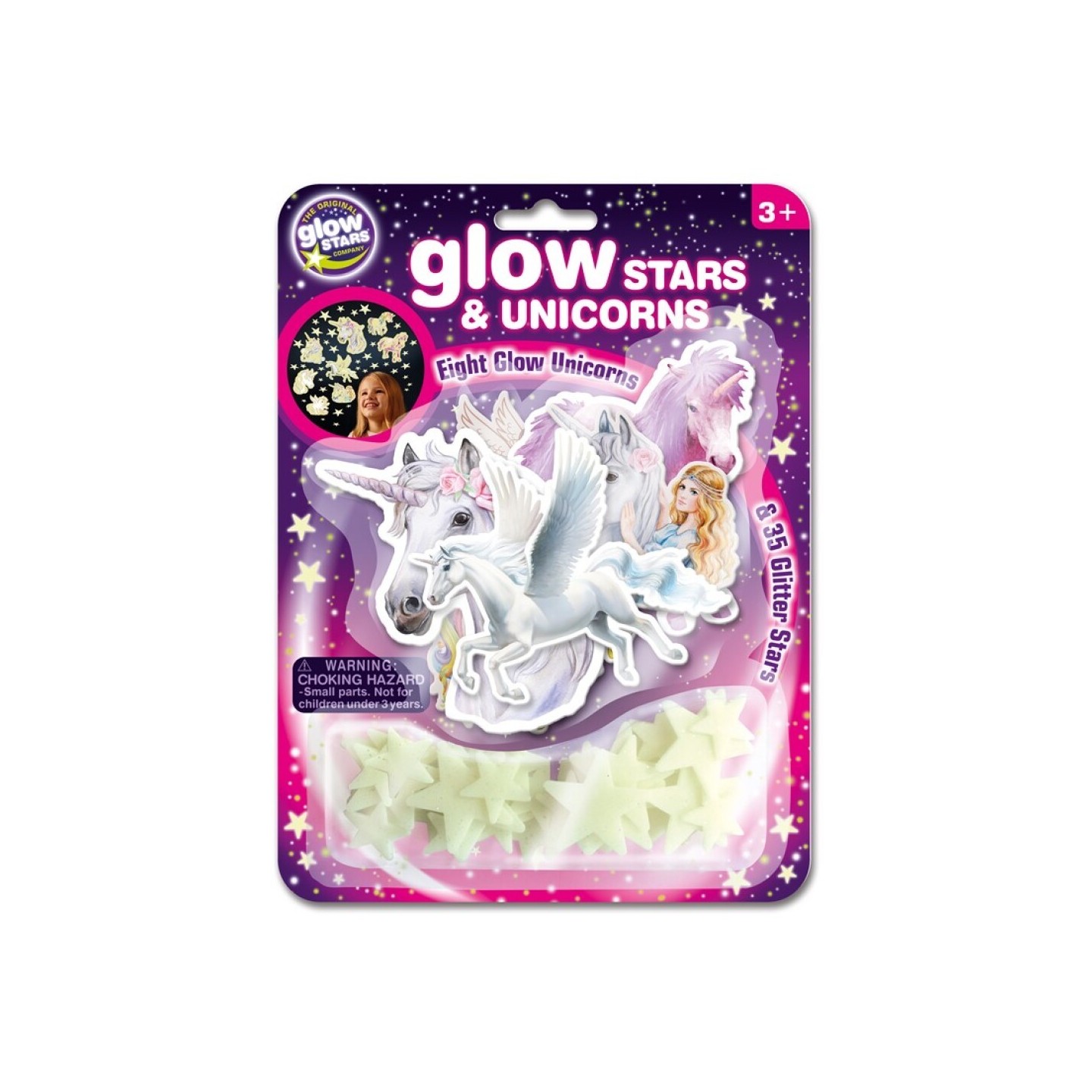 Unicornios y Estrellas Fluorescentes