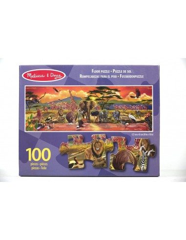 Puzle Suelo Safari - 100 Piezas