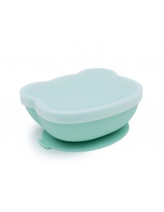 Bol con Ventosa y Tapa Oso Menta 2