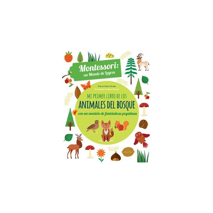 Mi primer libro Animales del Bosque con Pegatinas - Montessori