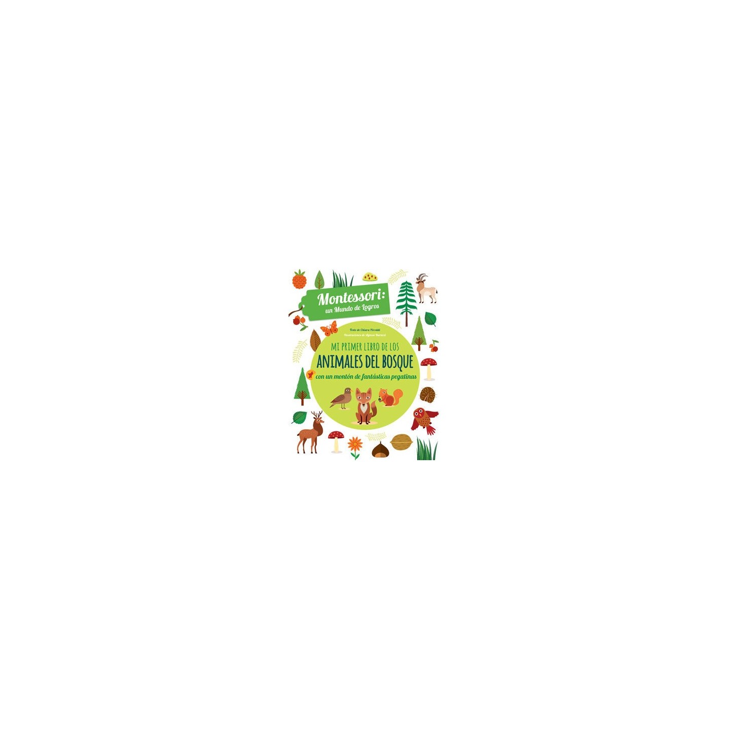 Mi primer libro Animales del Bosque con Pegatinas - Montessori
