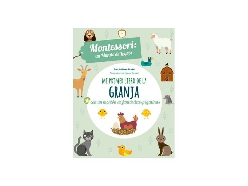 Mi primer libro de la Granja con Pegatinas - Montessori