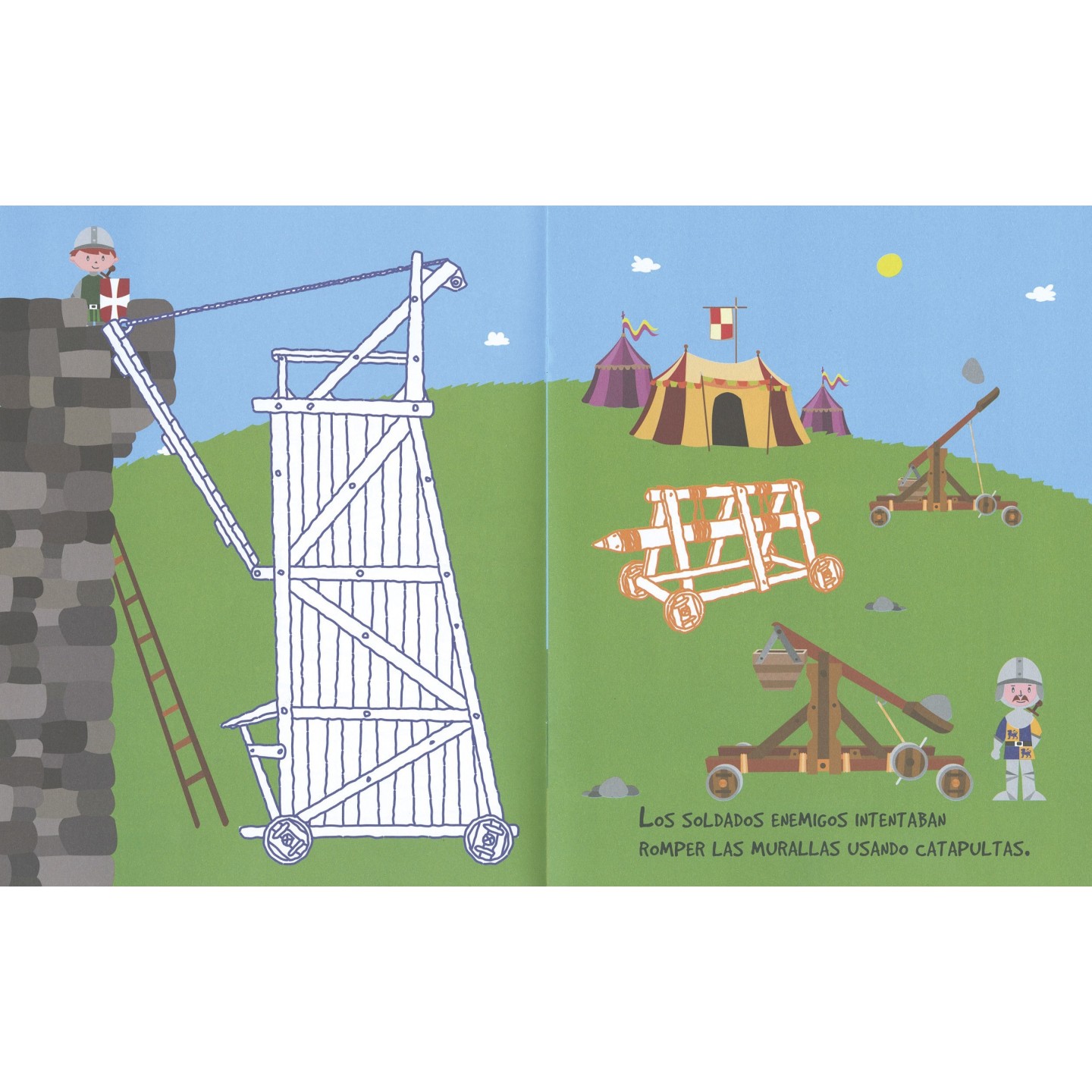 Pego y Coloreo mis libros - Castillos Medievales