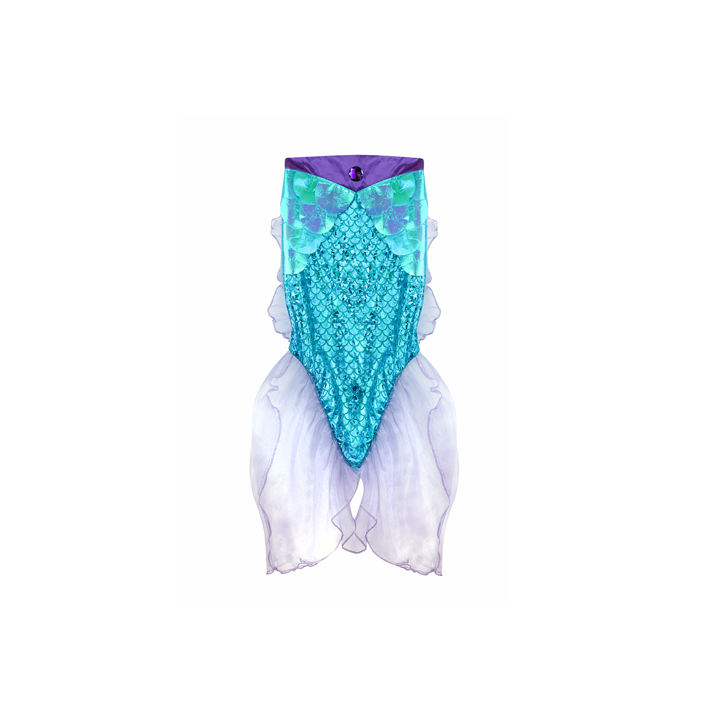 Set de Falda y Diadema Sirena Azul 5-6 Años