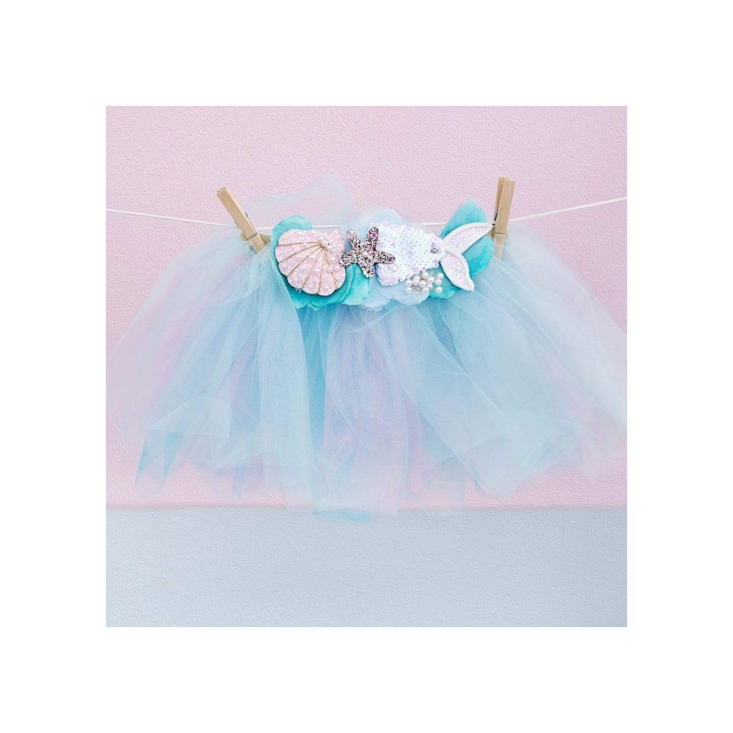 Set Sirena Tutu + Diadema 4-6 Años