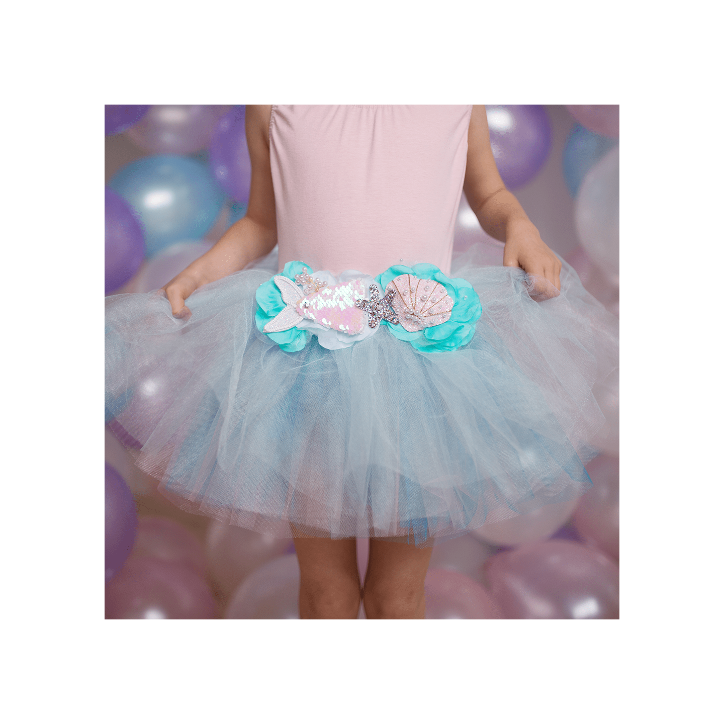 Set Sirena Tutu + Diadema 4-6 Años