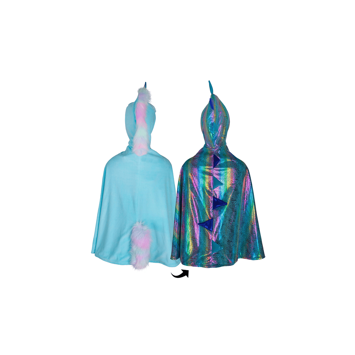Capa Dragón Rainbow Reversible