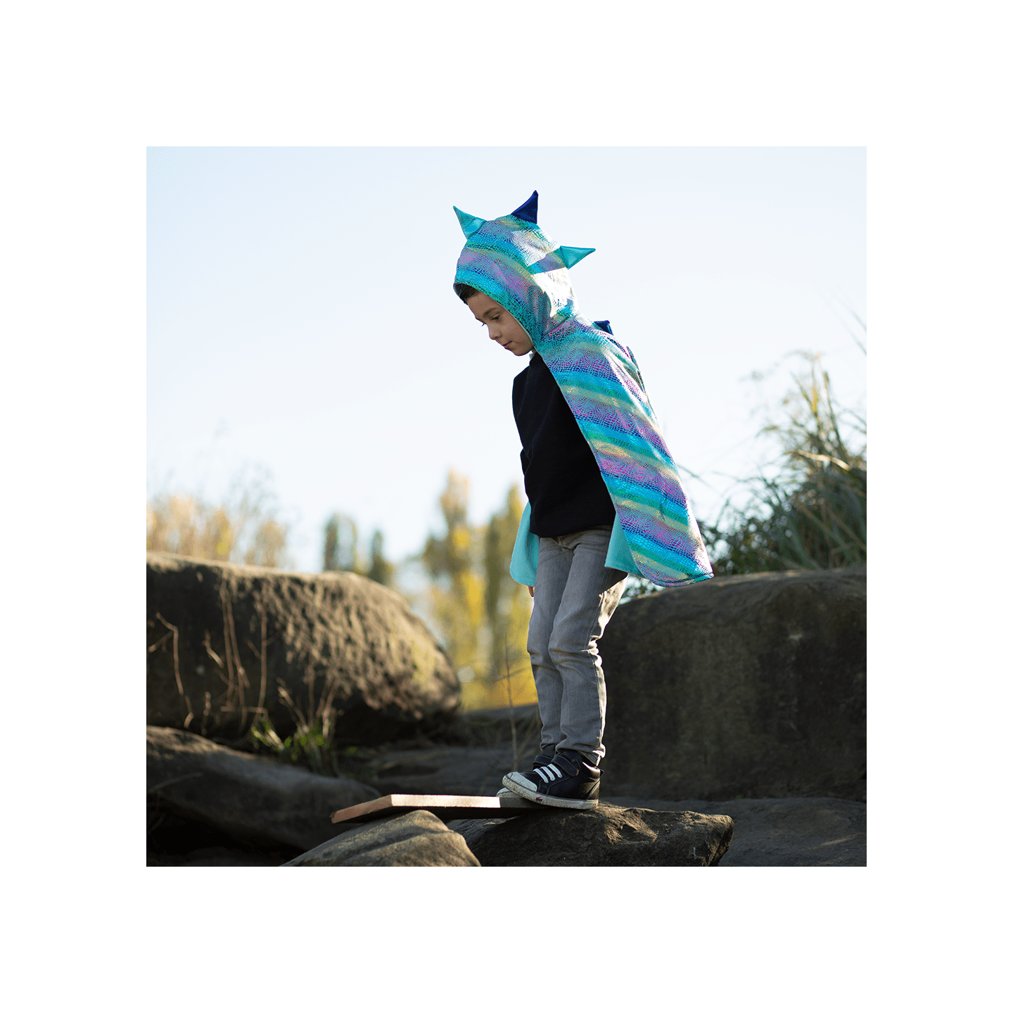 Capa Dragón Rainbow Reversible