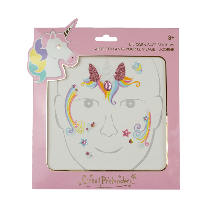 Pegatinas Faciales Unicornio