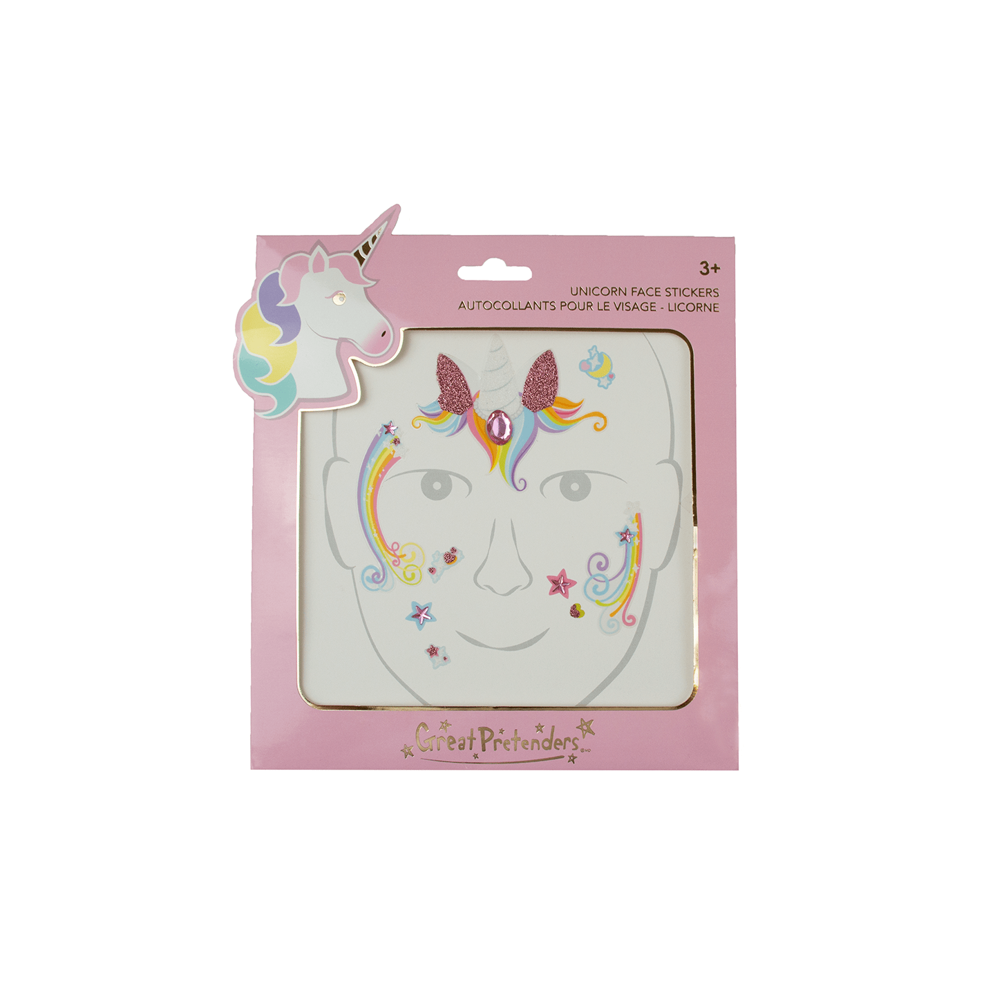 Pegatinas Faciales Unicornio