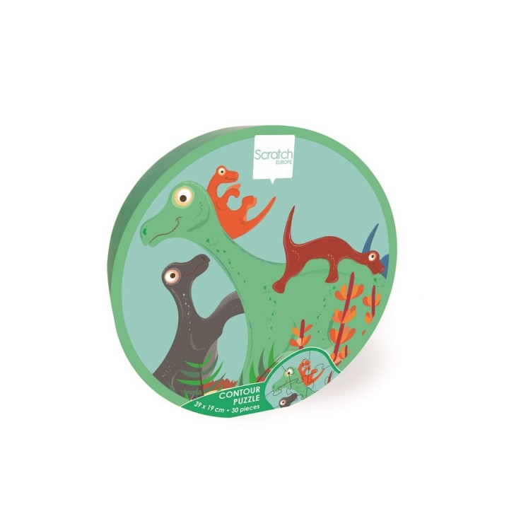 Puzle Contorno Dinos 30 Piezas