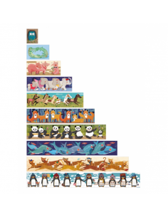 Puzle Progresivo 10 Pingüinos 55 Piezas 2