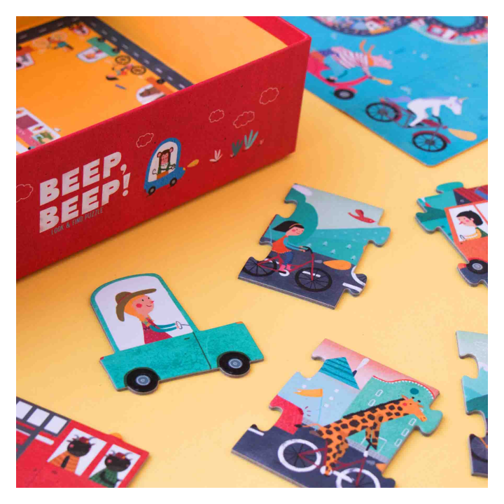 Puzle Observacion Beep Beep 48 Piezas