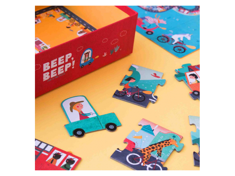 Puzle Observacion Beep Beep 48 Piezas