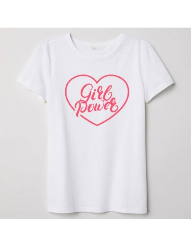 Camiseta Adulto Girl Power Pink