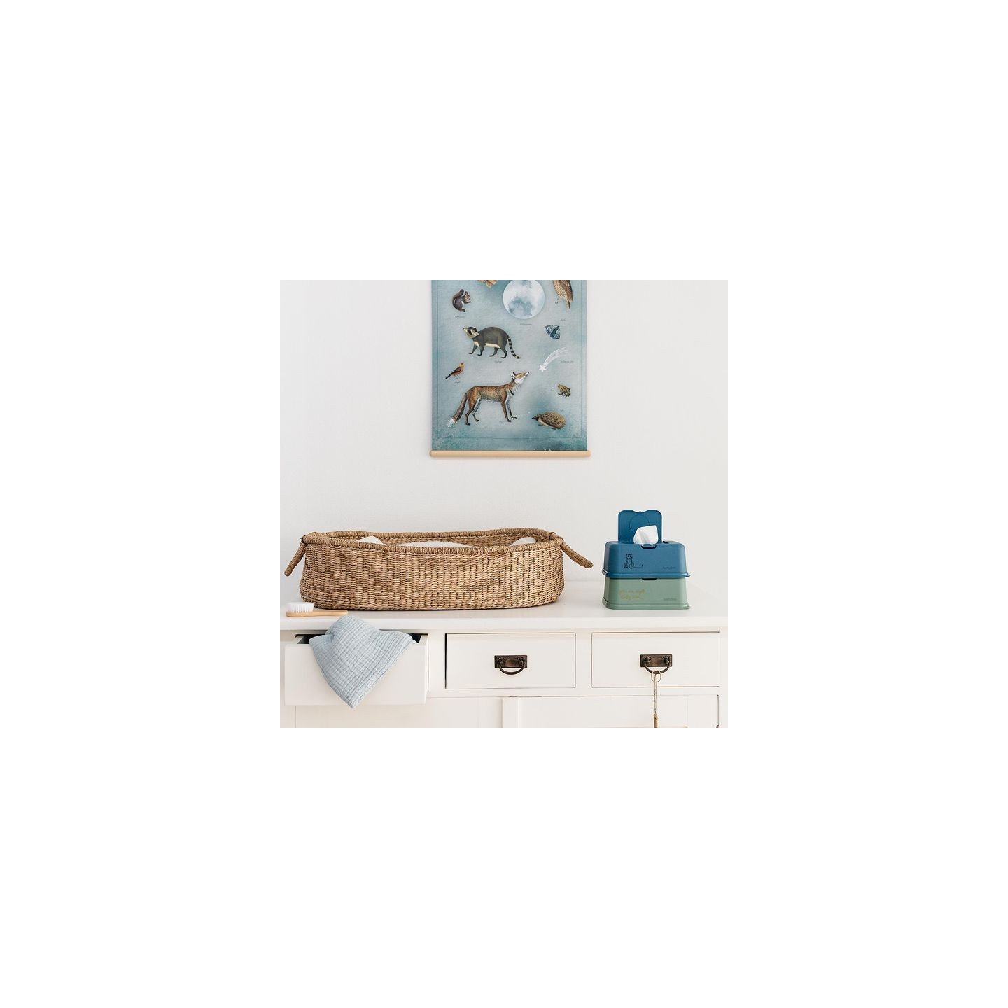 Porta Toallitas Húmedas Funkybox Azul Tigre