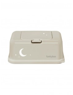 Porta Toallitas Húmedas Funkybox Beige Luna