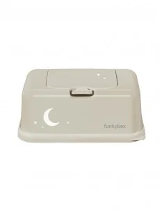 Porta Toallitas Húmedas Funkybox Beige Luna