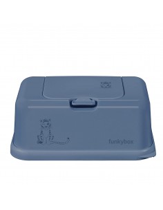 Porta Toallitas Húmedas Funkybox Azul Tigre