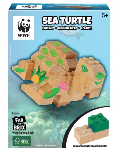 Set Construcción Madera WWF Tortuga...