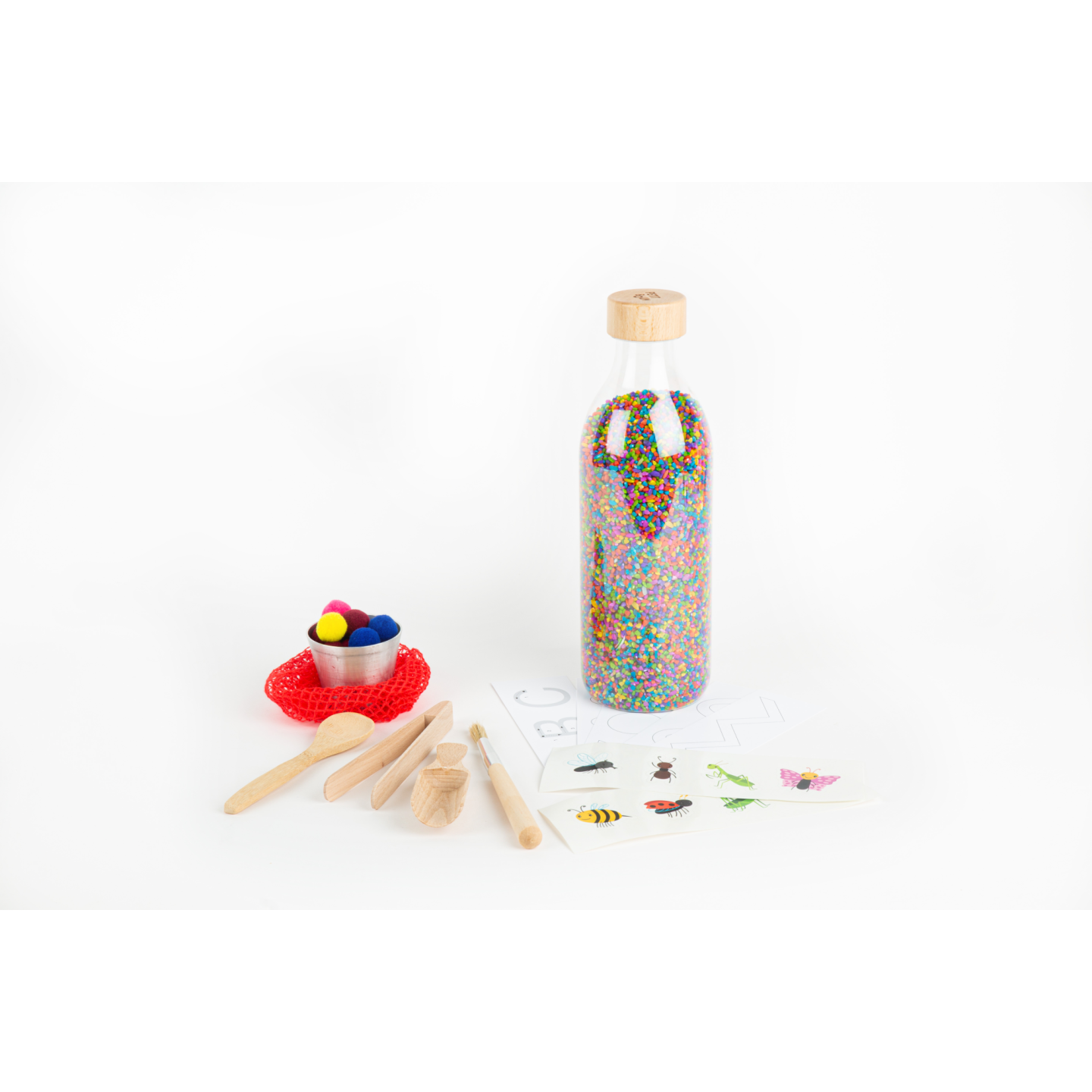 Botella Sensorial Touch Rice WOW!