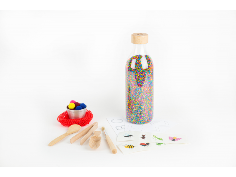 Botella Sensorial Touch Rice WOW!