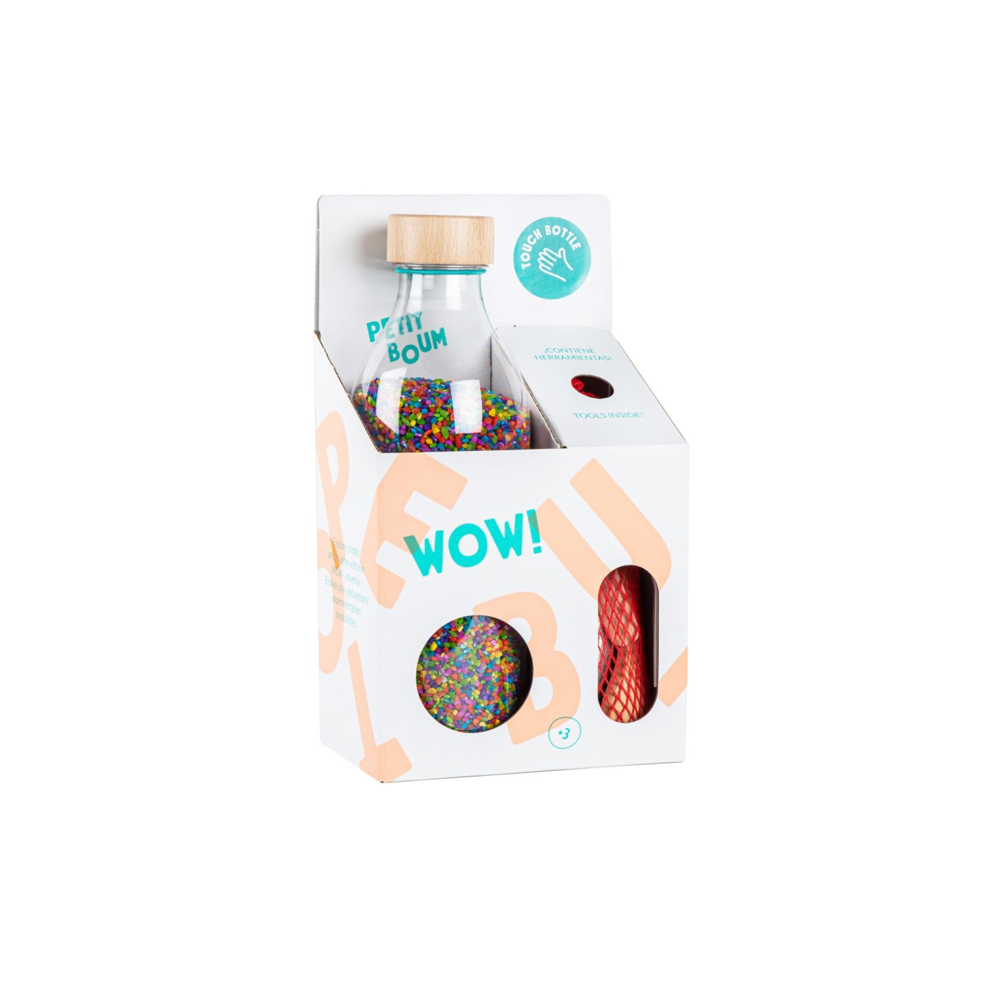 Botella Sensorial Touch Rice WOW!