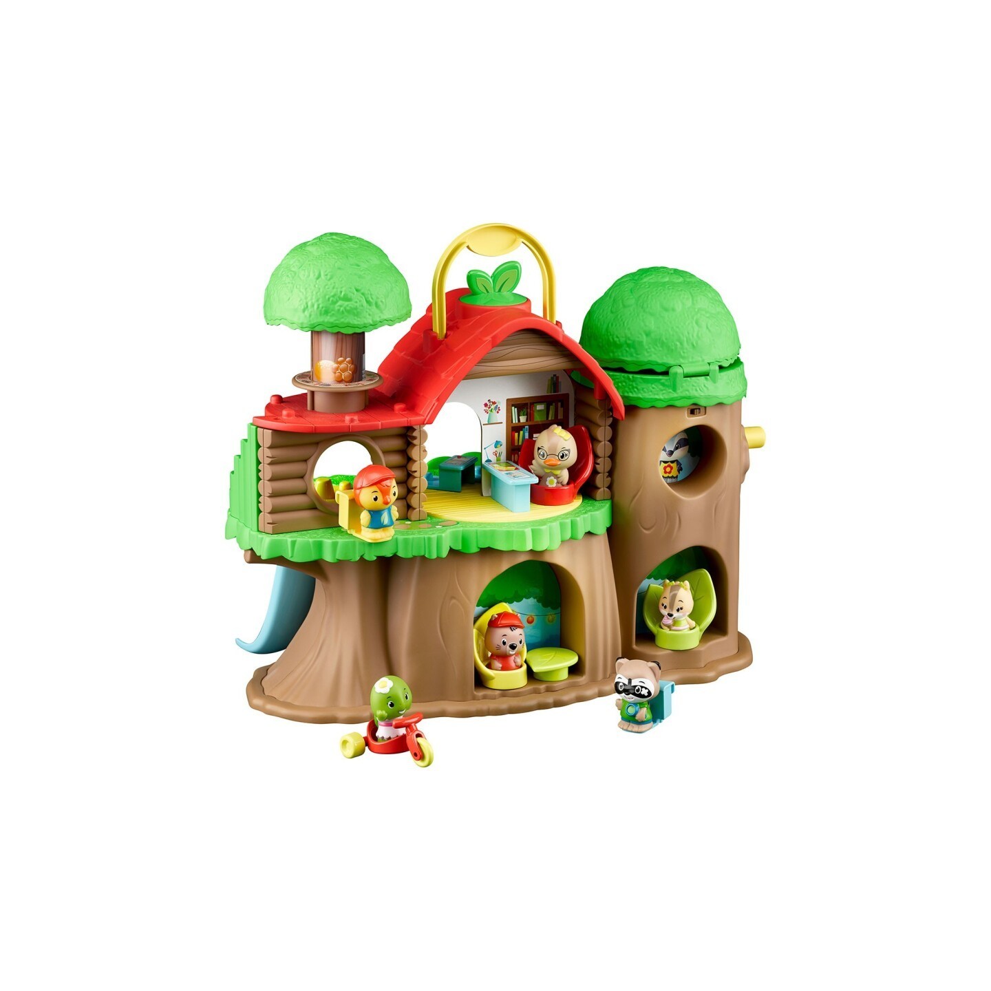 Escuela en el Arbol Magico + 3 Personajes